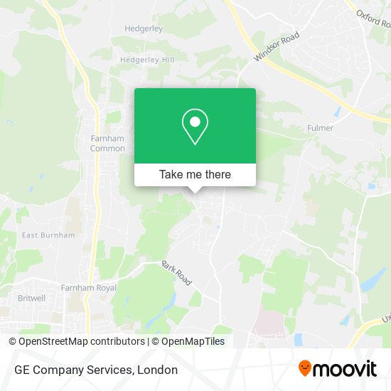 GE Company Services map