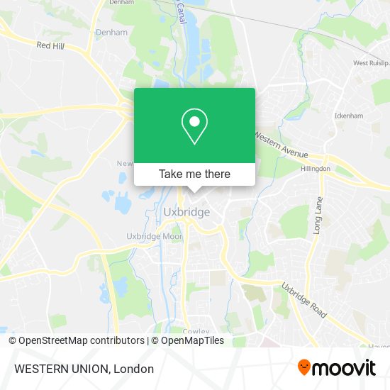 WESTERN UNION map