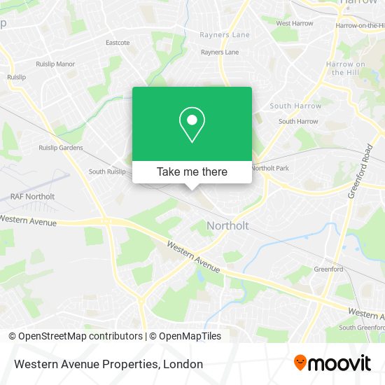 Western Avenue Properties map