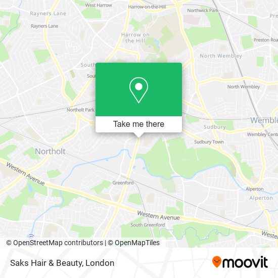 Saks Hair & Beauty map