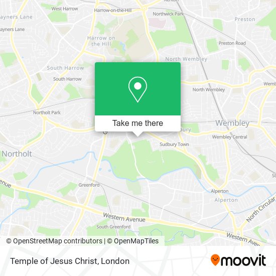 Temple of Jesus Christ map