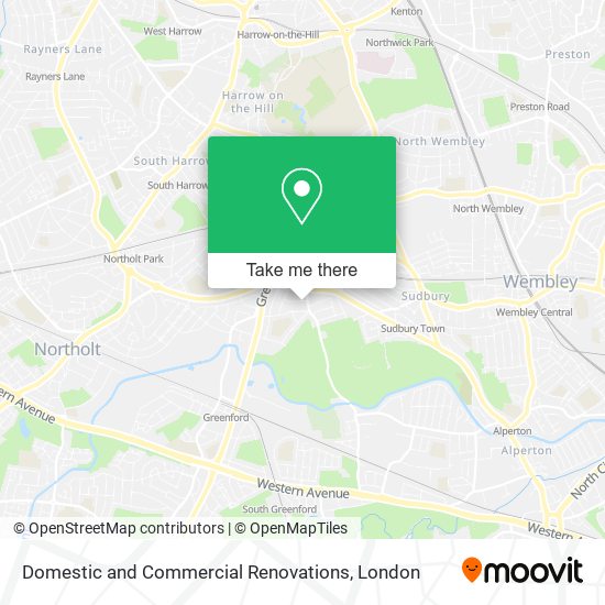 Domestic and Commercial Renovations map