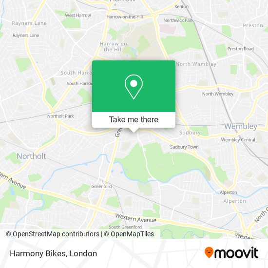 Harmony Bikes map