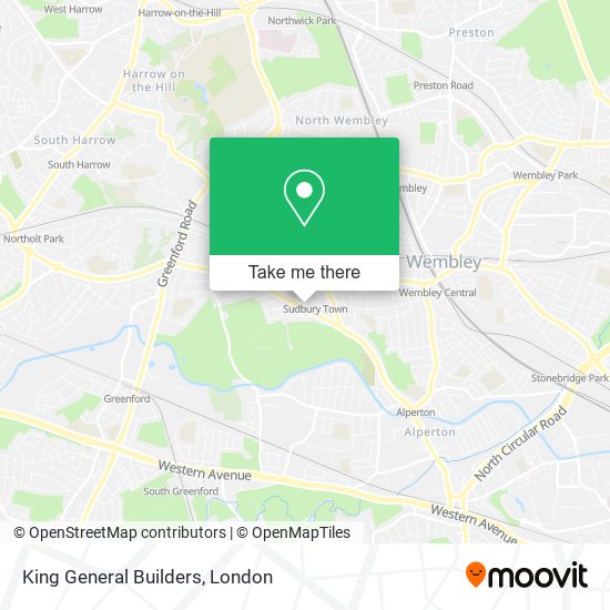 King General Builders map