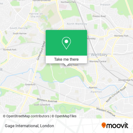 Gage International map