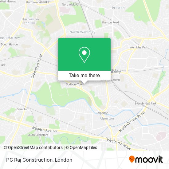 PC Raj Construction map