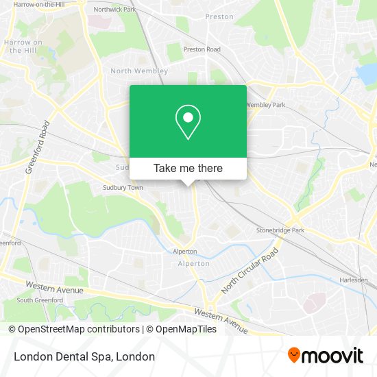 London Dental Spa map
