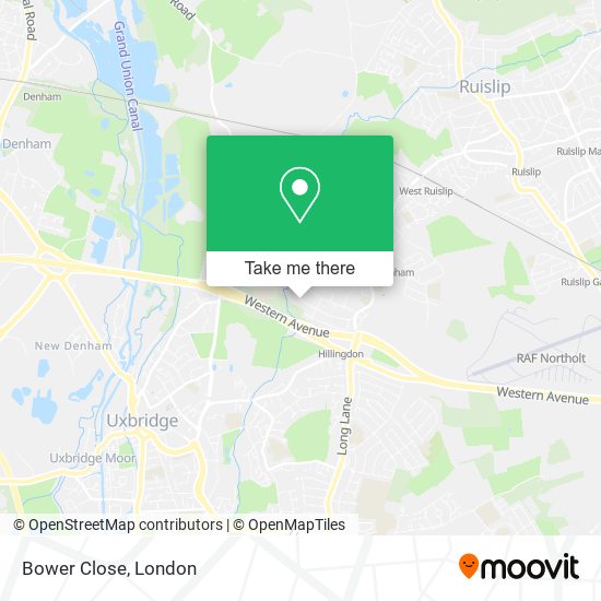 Bower Close map
