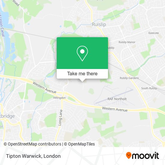 Tipton Warwick map