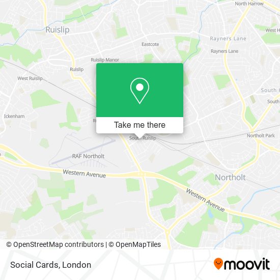 Social Cards map