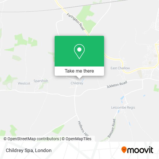 Childrey Spa map