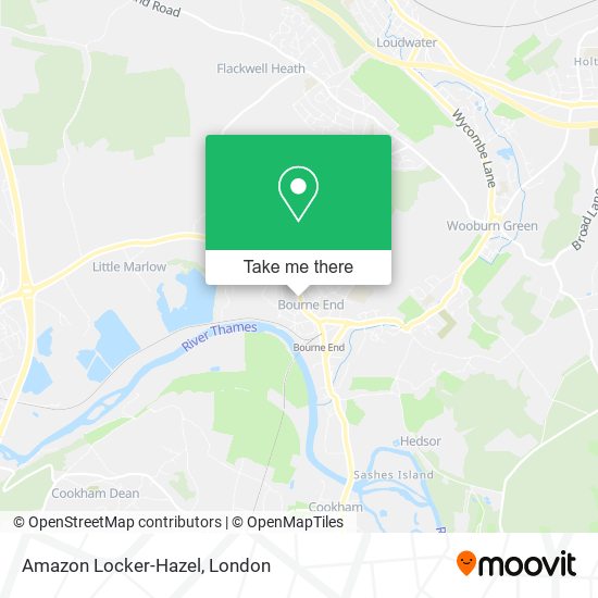 Amazon Locker-Hazel map