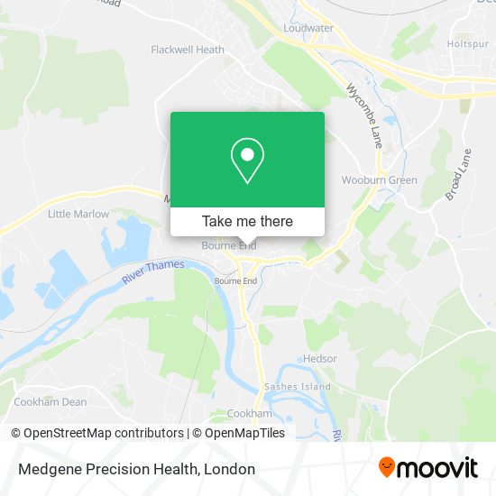 Medgene Precision Health map