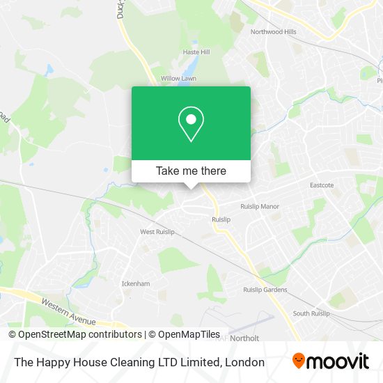The Happy House Cleaning LTD Limited map