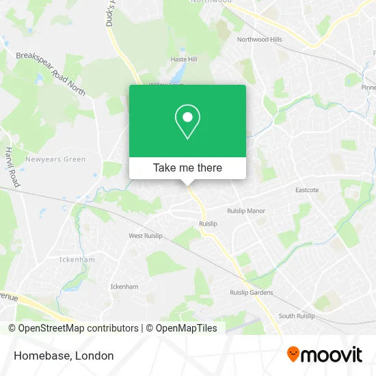 How to Get to Homebase in Ruislip by Bus, Tube or Train?