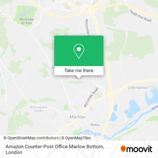 Amazon Counter-Post Office Marlow Bottom map