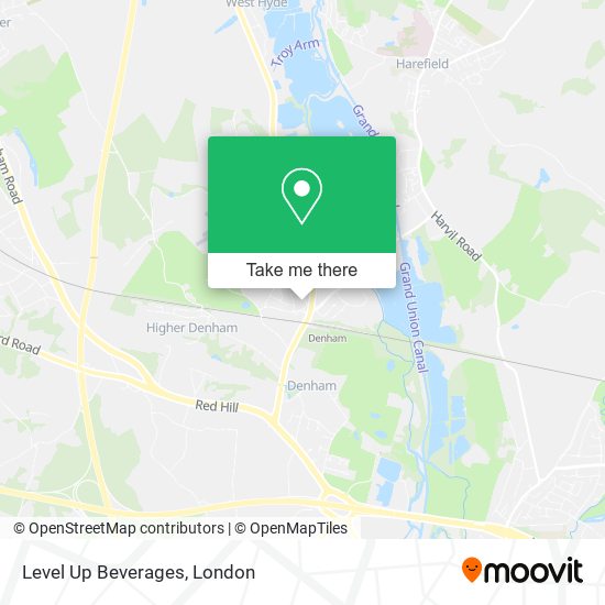 Level Up Beverages map