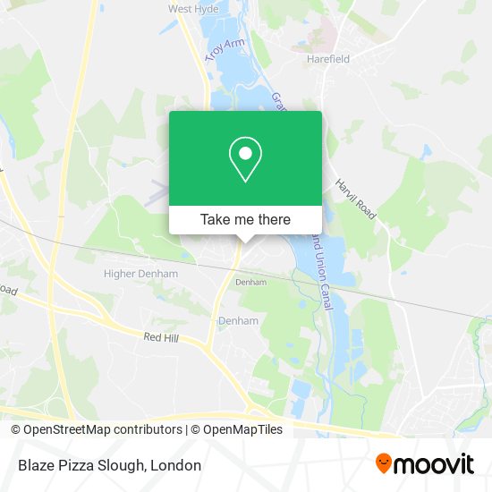 Blaze Pizza Slough map