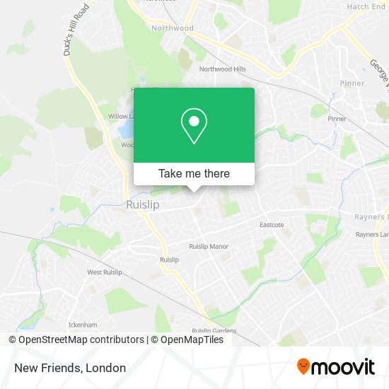 New Friends map