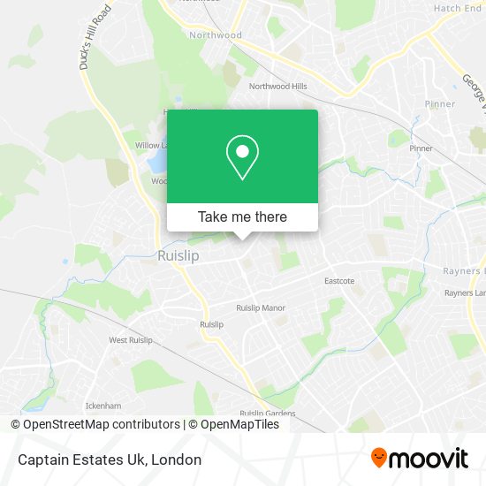 Captain Estates Uk map
