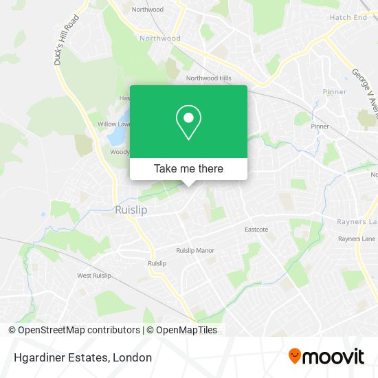 Hgardiner Estates map