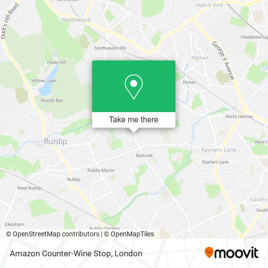 Amazon Counter-Wine Stop map