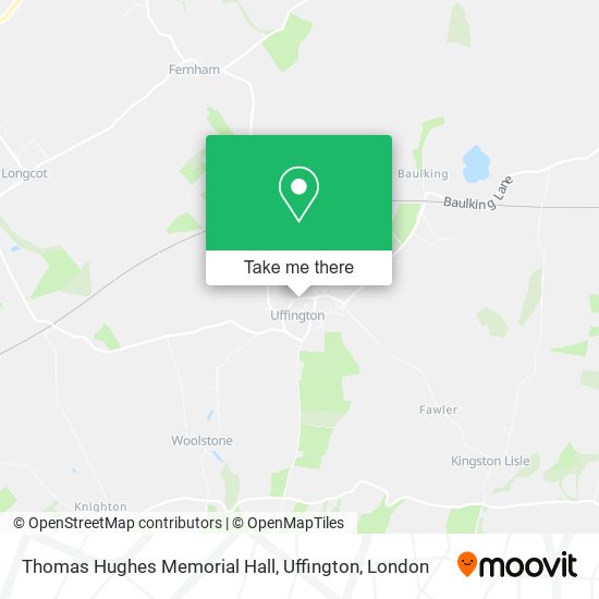 Thomas Hughes Memorial Hall, Uffington map