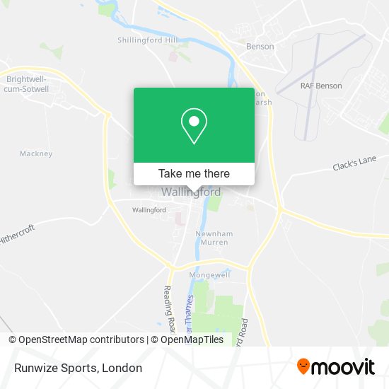 Runwize Sports map