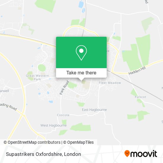 Supastrikers Oxfordshire map
