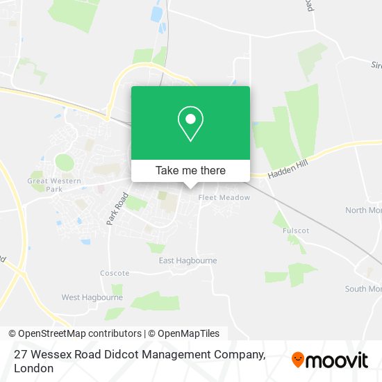 27 Wessex Road Didcot Management Company map