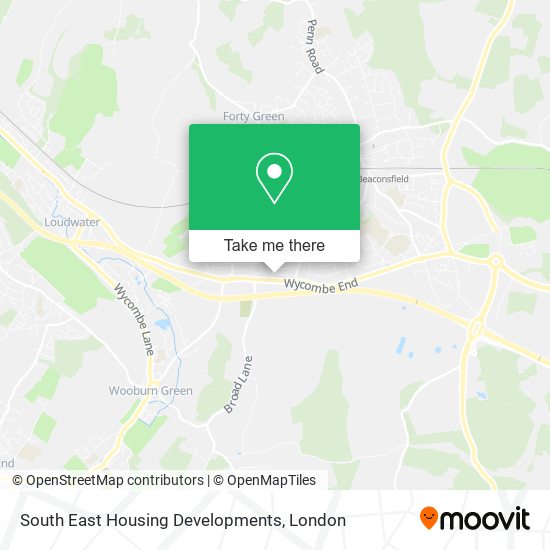 South East Housing Developments map