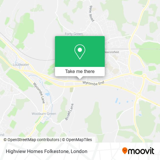 Highview Homes Folkestone map