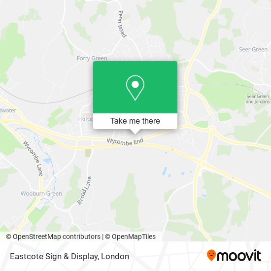 Eastcote Sign & Display map