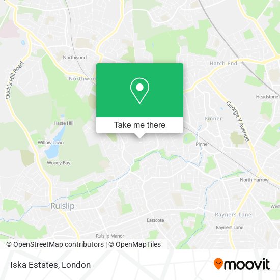Iska Estates map