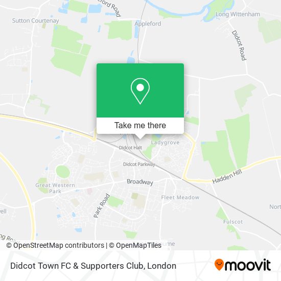 Didcot Town FC & Supporters Club map