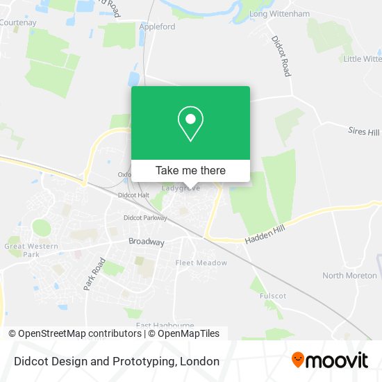 Didcot Design and Prototyping map