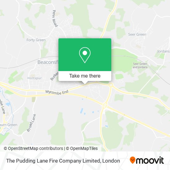The Pudding Lane Fire Company Limited map