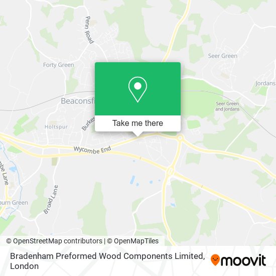 Bradenham Preformed Wood Components Limited map