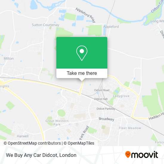 We Buy Any Car Didcot map
