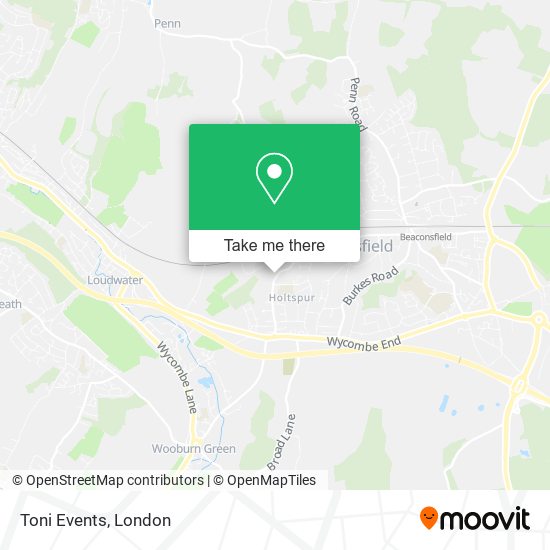 Toni Events map