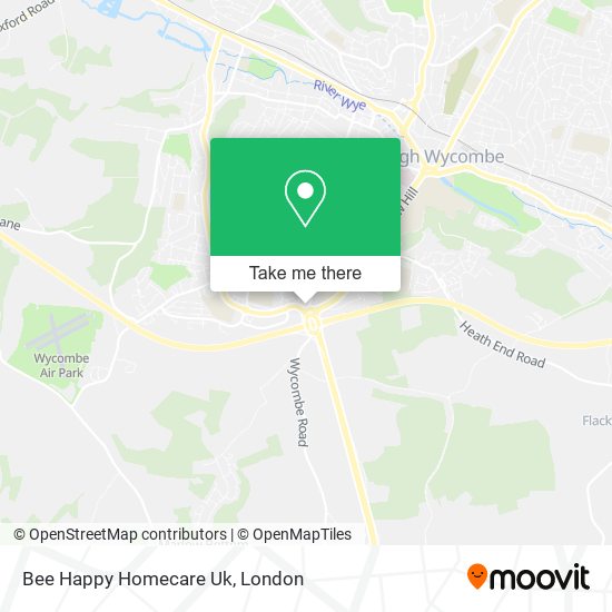 Bee Happy Homecare Uk map