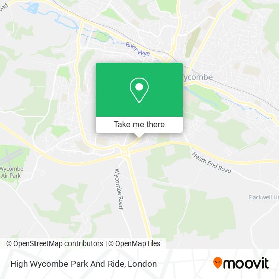 High Wycombe Park And Ride map