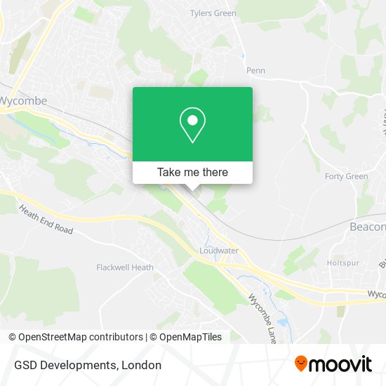 GSD Developments map