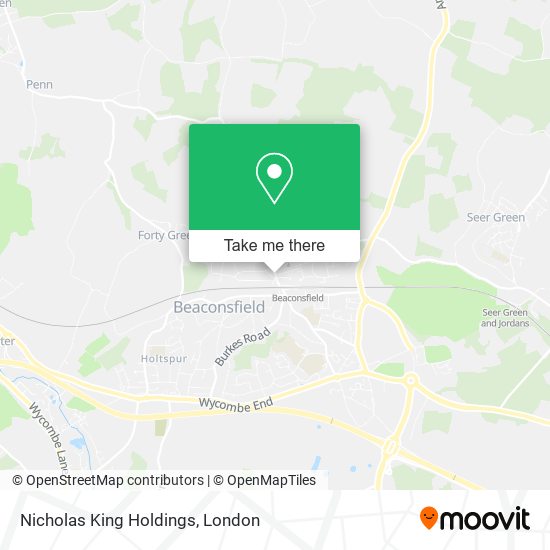 Nicholas King Holdings map