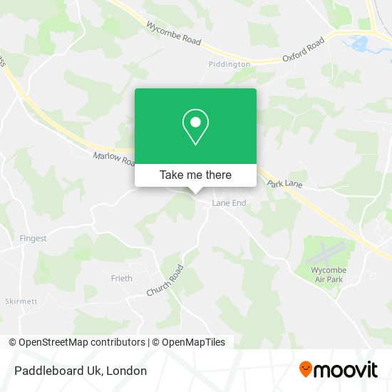 Paddleboard Uk map