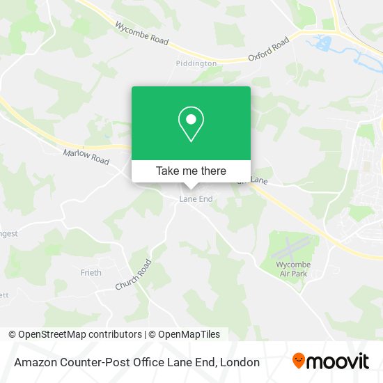 Amazon Counter-Post Office Lane End map