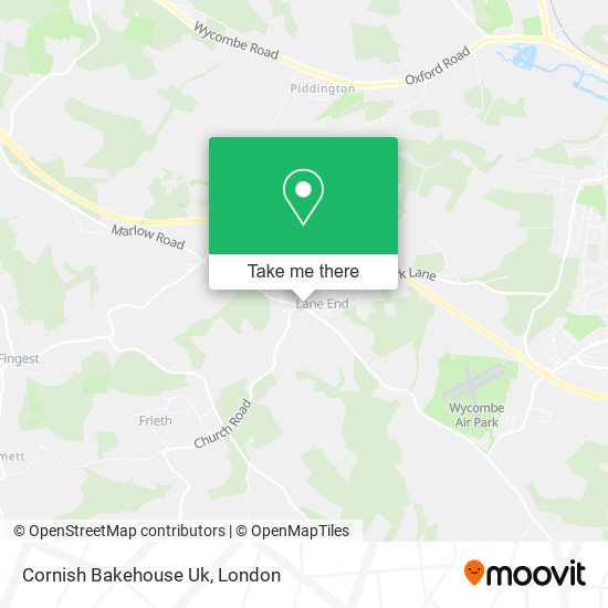 Cornish Bakehouse Uk map