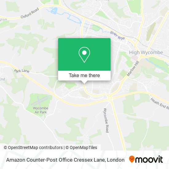 Amazon Counter-Post Office Cressex Lane map