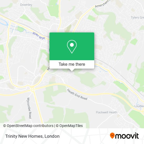 Trinity New Homes map