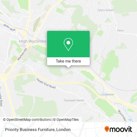 Priority Business Furniture map